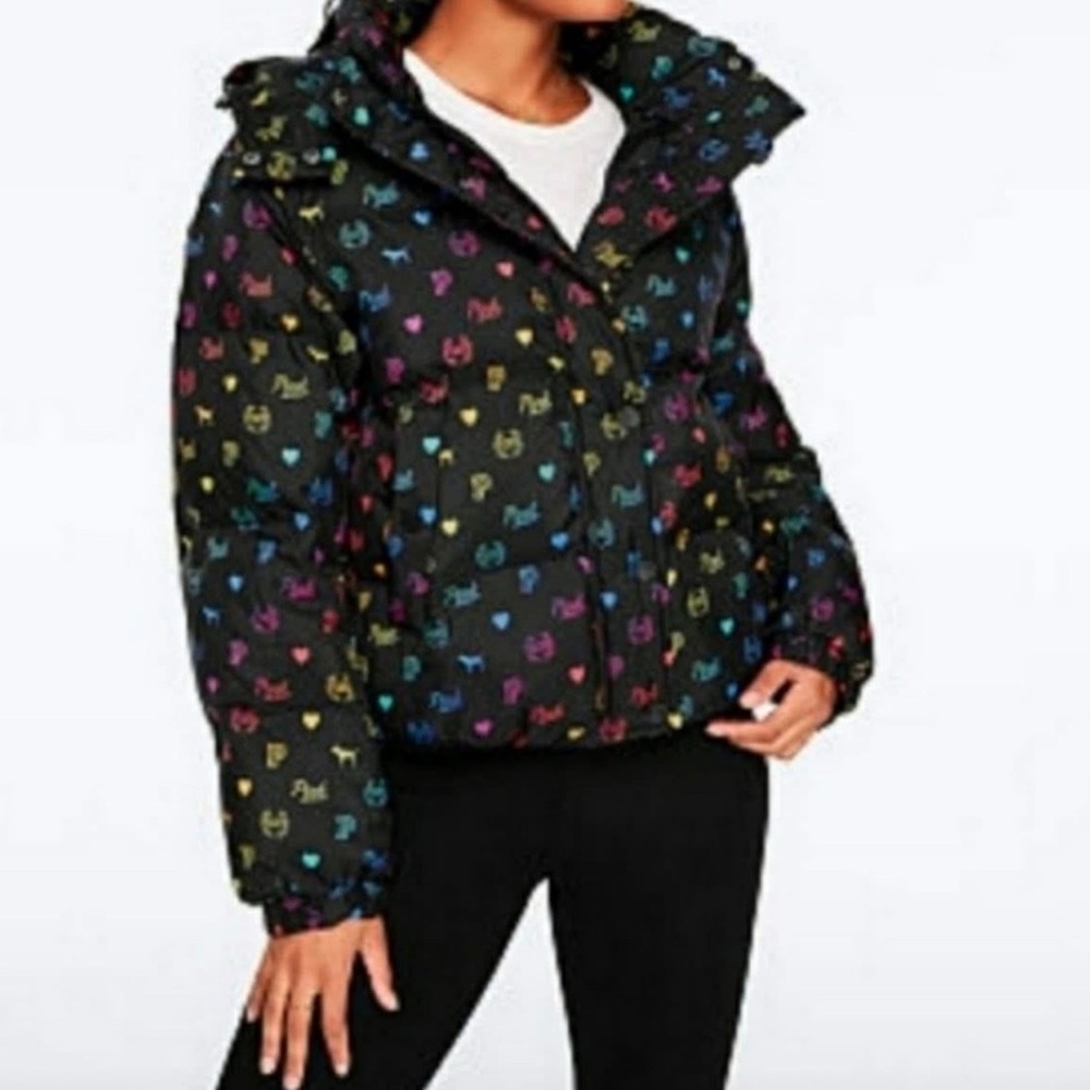 Rare rainbow 🌈 puffer jacket